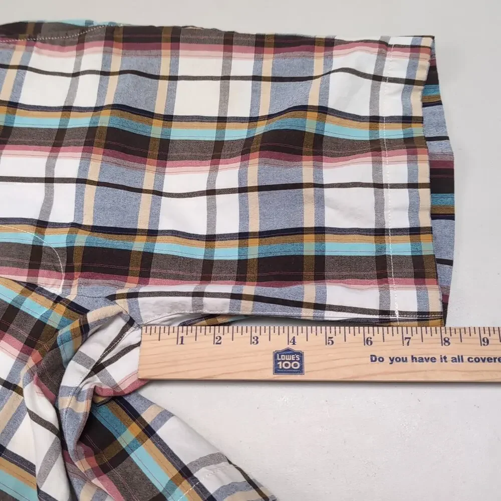 Jack Spade Shorts Men's‎ Size 30 Multicolor Plaid Chino Cotton 8 inch Inseam